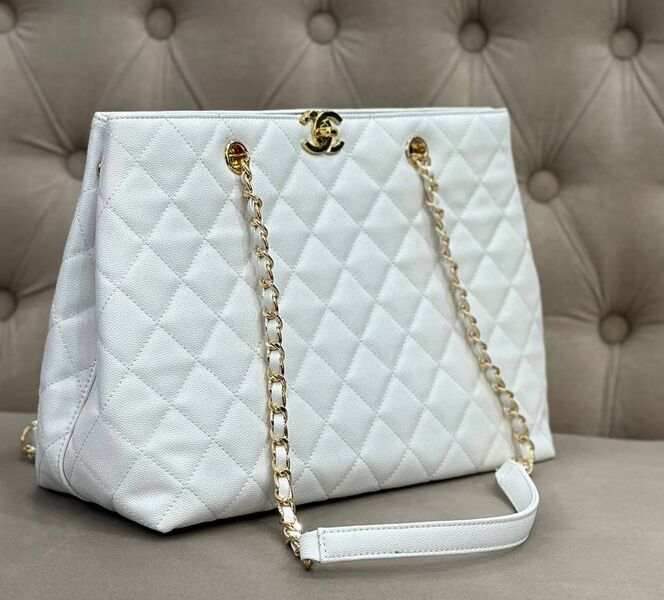 Сумка Chanel женский кожа белый 128890