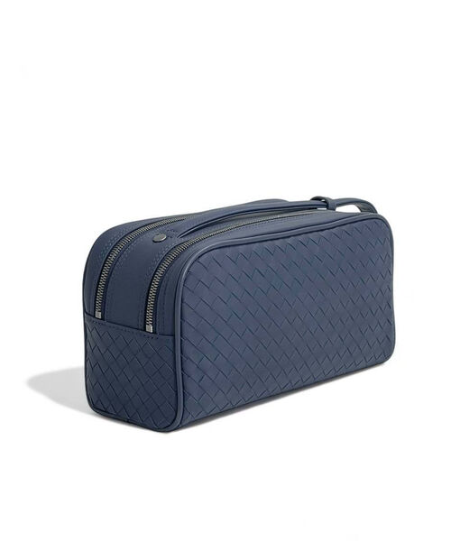 Мужской несессер косметичка Bottega Veneta мужской кожа синий 149992-3