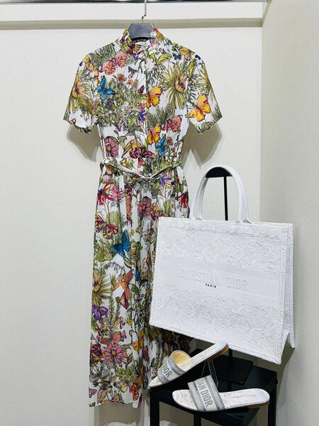 Платье Christian Dior женский болотный 137292-10