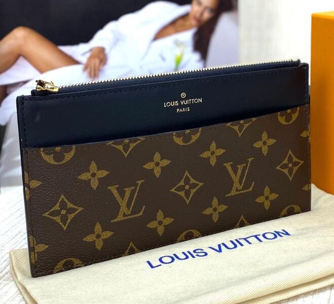 Кошелек Louis Vuitton женский канва черный 31955