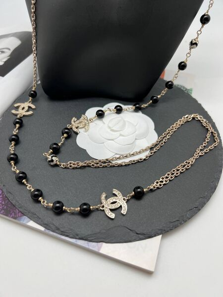 Колье Chanel черный 175841-3