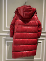 Пуховик Moncler женский бордовый 93798-3