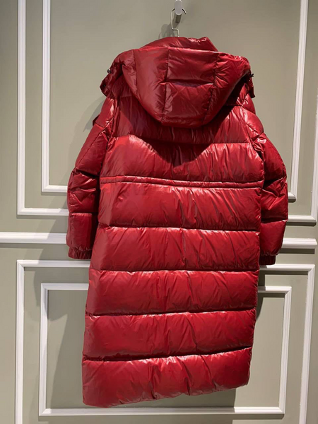 Пуховик Moncler женский бордовый 93798-3