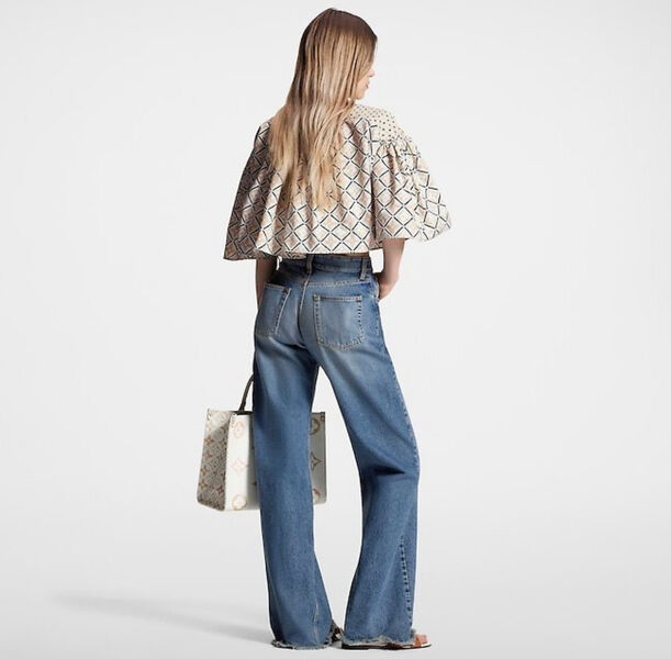 Джинсы Louis Vuitton женский джинса синий 122708-2