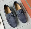 Мужские мокасины Loro Piana мужской замша графитовый 152199-1