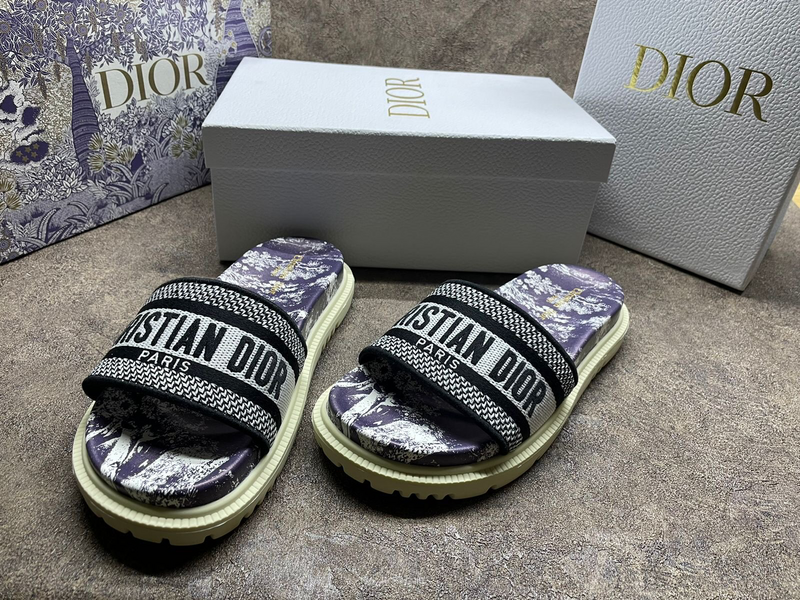 Мюли Christian Dior женский текстиль черный 54576-3
