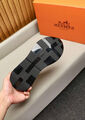 Мужские кроссовки Hermès мужской кожа черный 140286-6