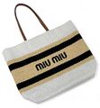 Сумка Miu Miu женский вязаная ткань белый 189038-1
