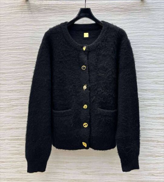 Кардиган Schiaparelli женский вязаная ткань черный 196591