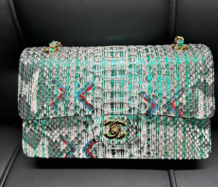 Сумка Chanel 2.55 женский кожа графитовый 185182