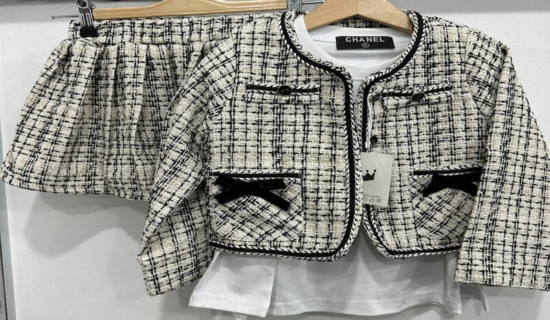 Детский костюм Chanel графитовый 165583-4