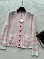 Кардиган Loewe женский вязаная ткань розовый 158943-5