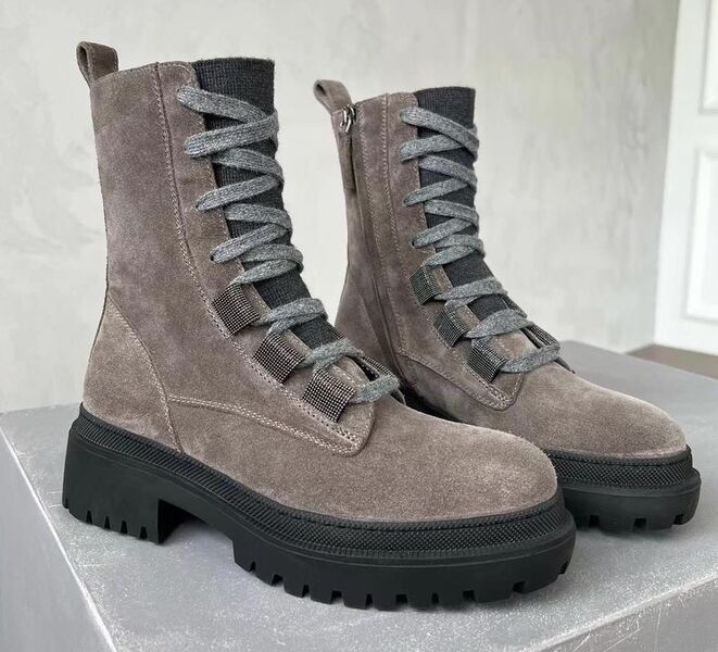 Ботинки Brunello Cucinelli женский замша 123490