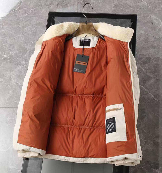 Мужской пуховик Zegna мужской бежевый 161527-2