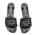 Шлепки Christian Dior женский кожа черный 88242-1