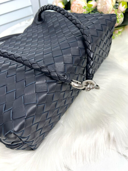 Сумка Bottega Veneta Medium Andiamo женский кожа синий 142013-12