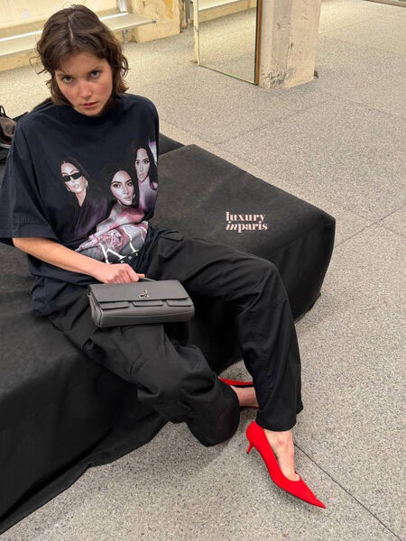 Футболка Balenciaga женский черный 186079-2