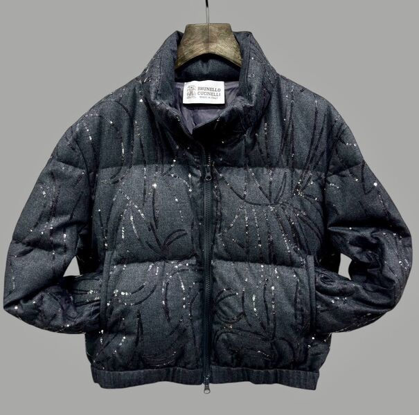 Пуховик Brunello Cucinelli женский черный 164438