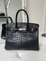 Сумка Hermès Birkin 30 женский кожа черный 140344-5