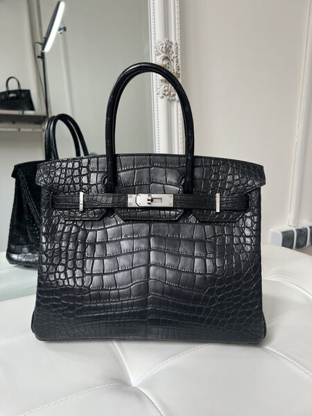 Сумка Hermès Birkin 30 женский кожа черный 140344-5