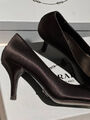 Туфли Prada женский сатин черный 146545-2