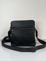 Мужская сумка мессенджер Bottega Veneta мужской кожа черный 149912-4