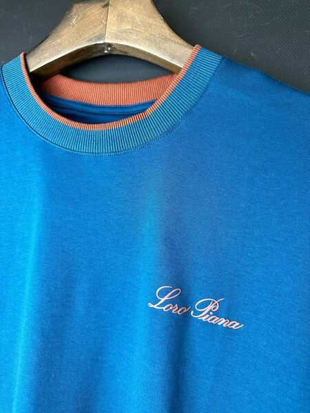 Мужская футболка Loro Piana мужской бирюзовый 144429-2