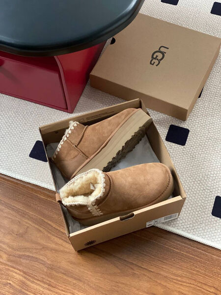 Угги Ugg женский замша бежевый 129342-3