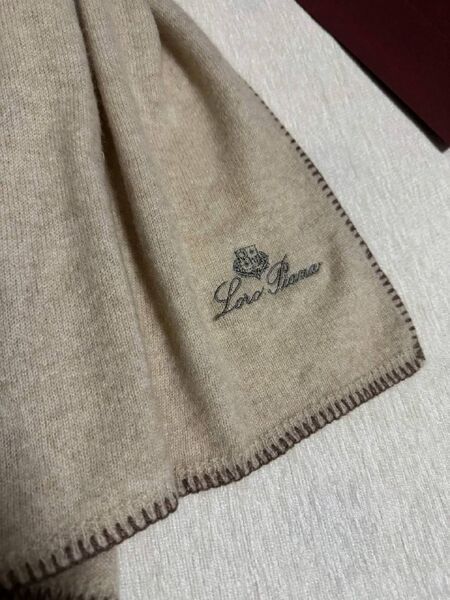 Кашемировый палантин Loro Piana женский кашемир бежевый i5382751-1-5