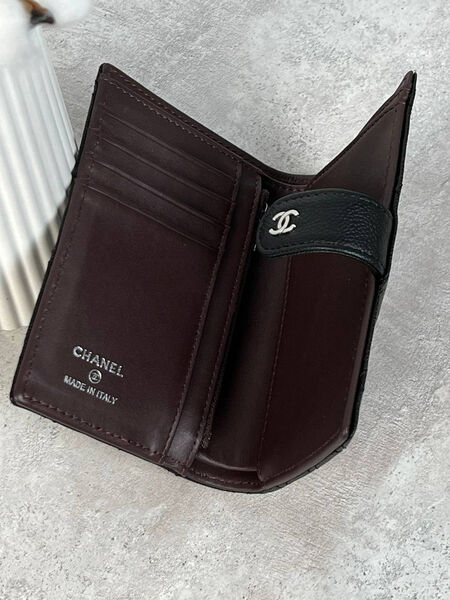 Кошелек Chanel женский кожа черный 153436-5