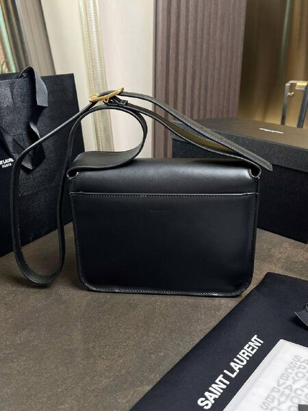 Cумка Saint Laurent женский кожа черный b9737595-1-8