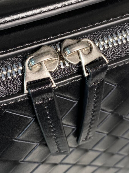 Мужской портфель Bottega Veneta мужской кожа черный 173552-9