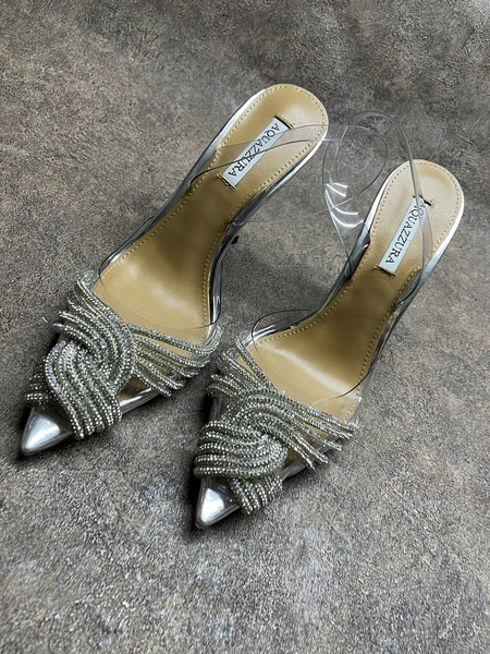 Босоножки Aquazzura женский графитовый 11801-4