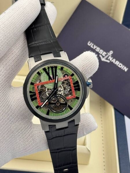 Мужские часы Ulysse Nardin мужской черный o7125837-1-2