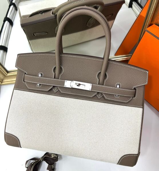 Сумка Hermès Birkin 30 женский кожа графитовый 141311