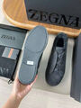 Мужские кеды Zegna мужской замша графитовый 170271-5