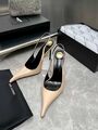 Женские туфли Saint Laurent женский кожа бежевый v9732678-1-3