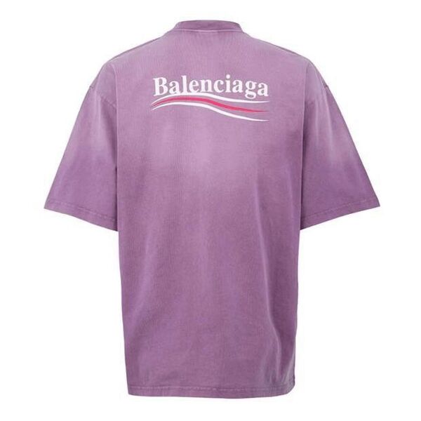 Футболка Balenciaga женский фиолетовый -5