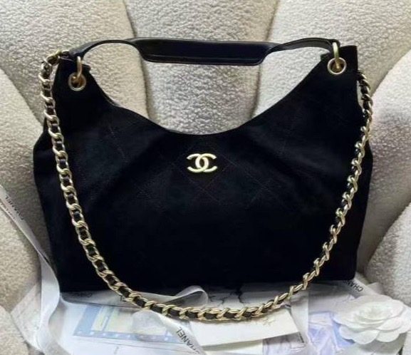 Сумка Chanel женский замша черный 202141