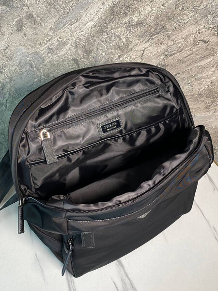 Мужской рюкзак Prada мужской нейлон черный 168449-10