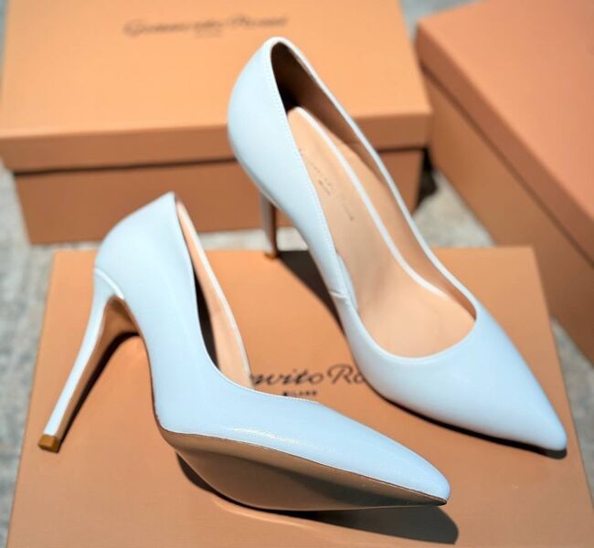 Туфли Gianvito Rossi женский кожа бирюзовый 192248