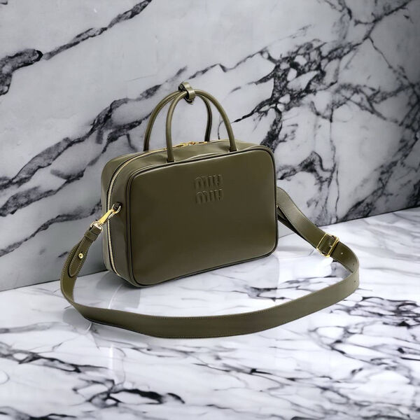 Сумка Miu Miu женский кожа болотный 130747-2
