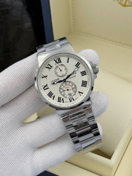 Мужские часы Ulysse Nardin мужской серебристый o7772056-1-5