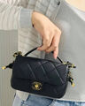 Сумка Chanel женский кожа черный 181622-2