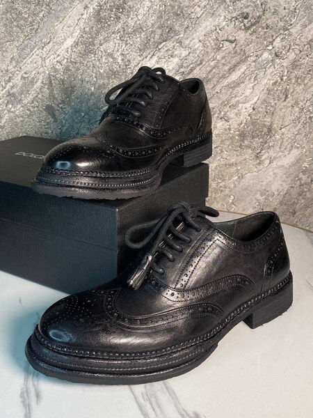 Мужские туфли Dolce & Gabbana мужской кожа черный 169493-7