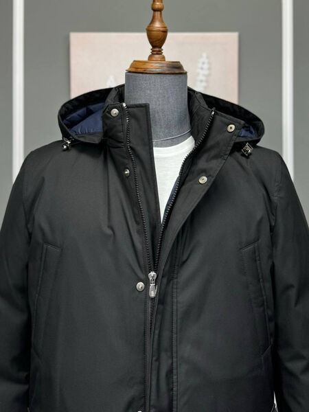Мужской пуховик Brunello Cucinelli мужской черный 167321-6