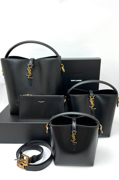 Сумка Saint Laurent Le 37 женский кожа черный 142724-2