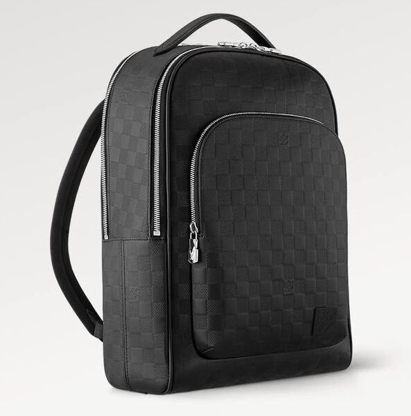Мужской рюкзак Louis Vuitton мужской кожа черный 171501