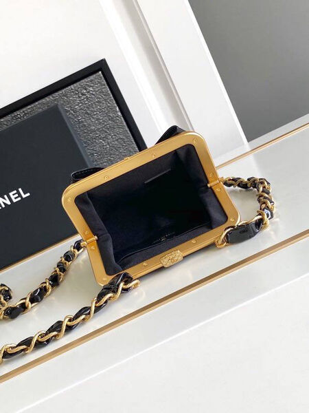 Сумка Chanel женский кожа черный 154666-5