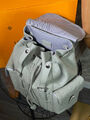 Мужской рюкзак Louis Vuitton мужской кожа графитовый 156140-4